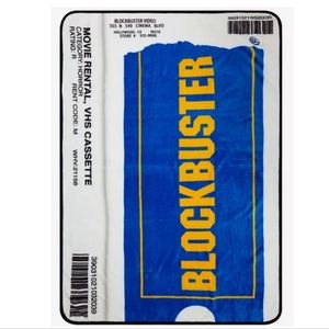VHS Throw Blanket Blockbuster